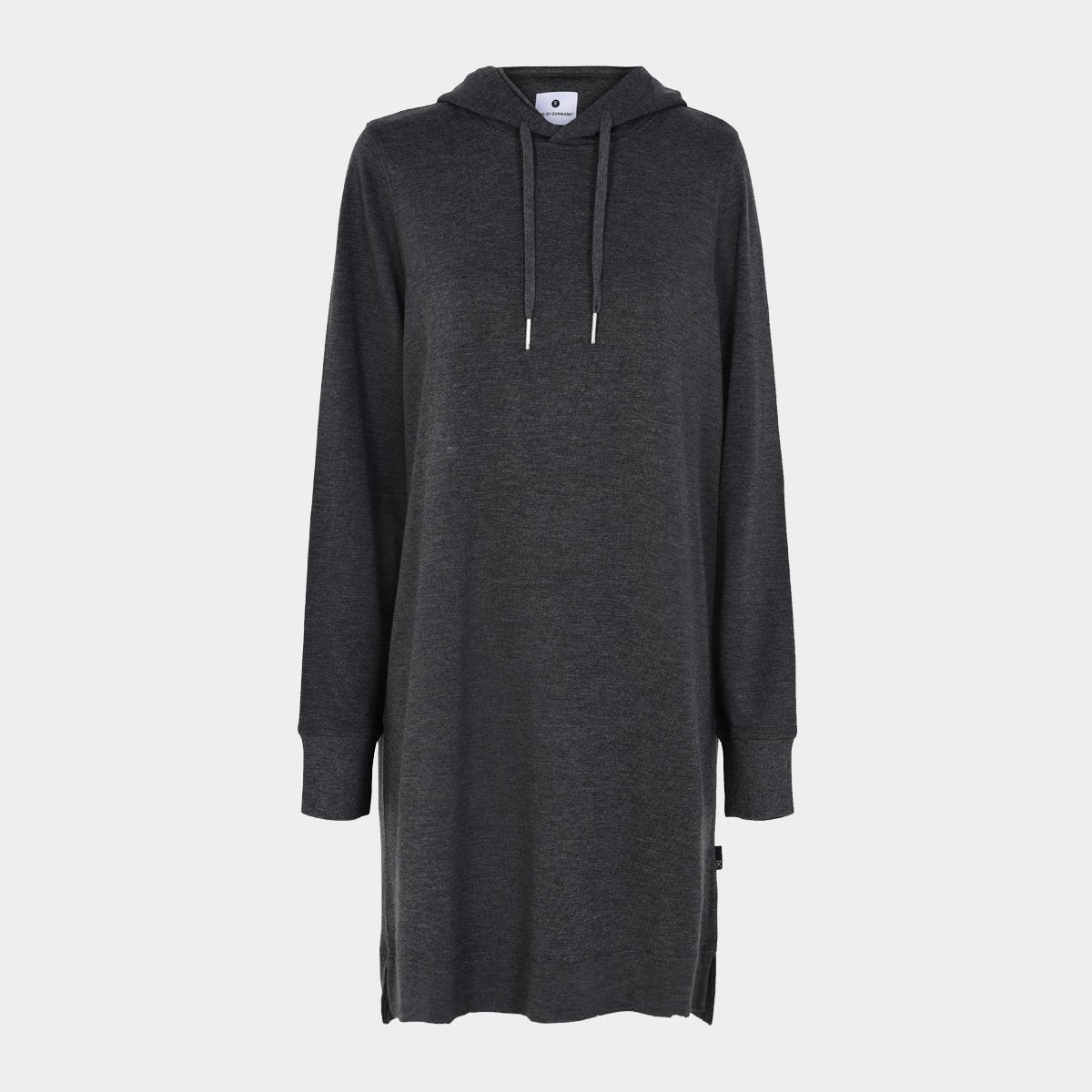 Bambus hoodie kjole | Mørkegrå kjole hoodie fra JBS of Denmark, XXL