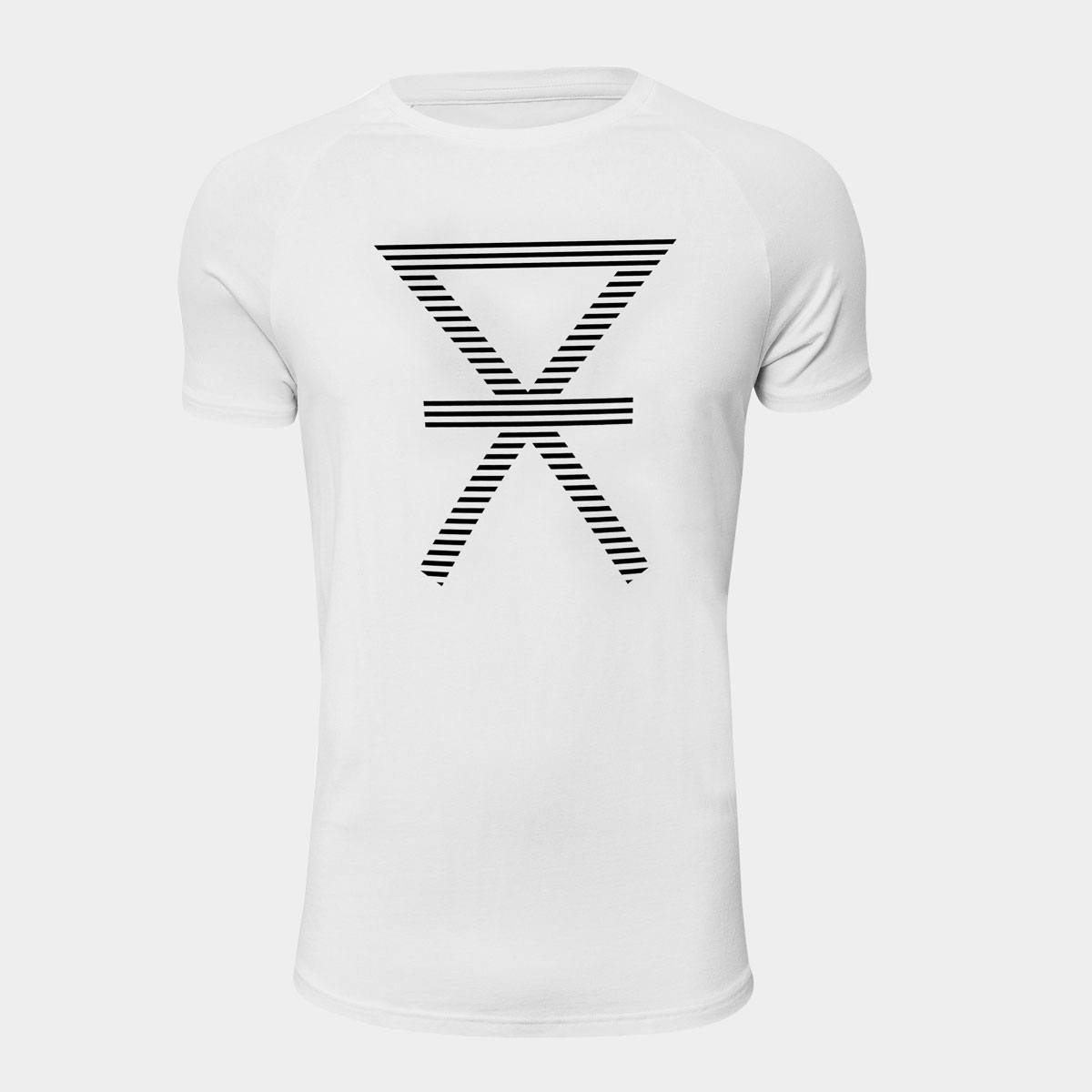 Billede af Hvid basic bambus T-shirt med print til herre fra JBS of Denmark, XXL