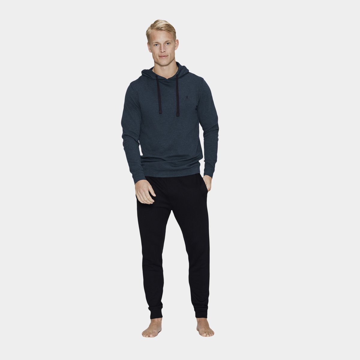 11: Navy sort bambus joggingdragt hoodie til mænd fra JBS of Denmark, S