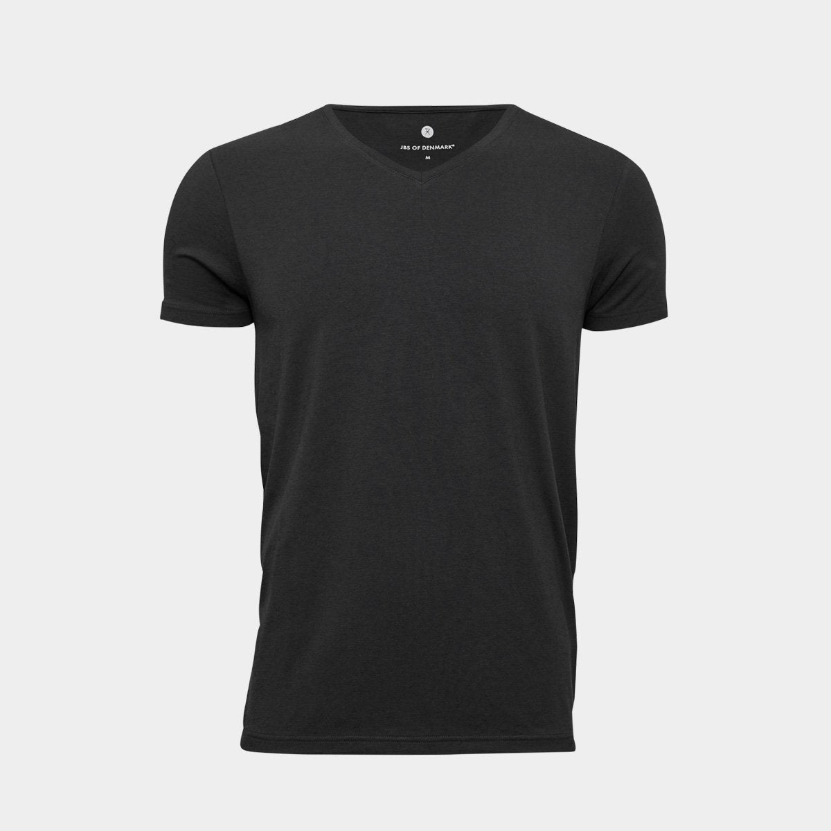 Billede af Sort V-neck T-shirt i bambus til herre fra JBS of Denmark, S