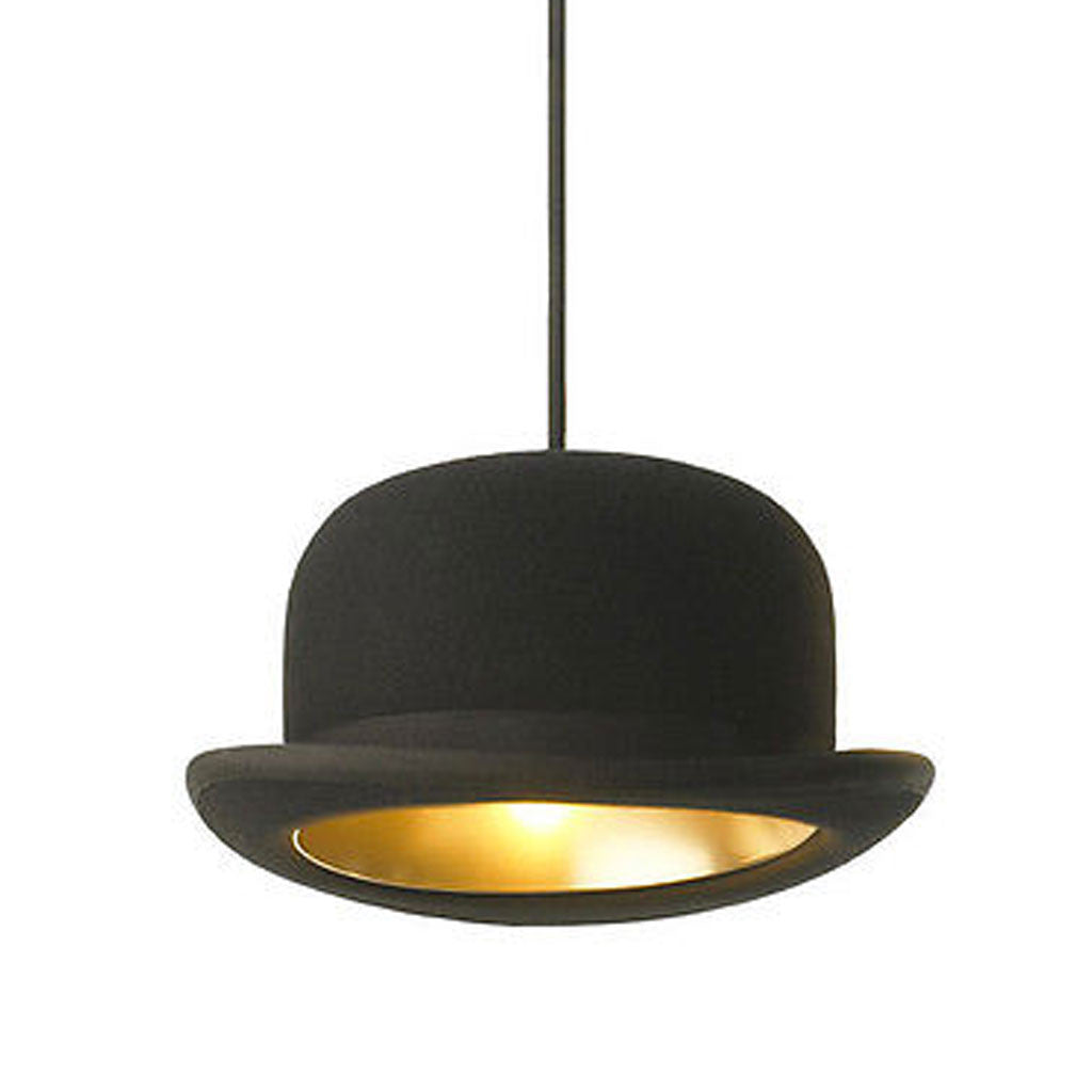 British Jeeves Bowler Hat Ceiling Light Little British Shop