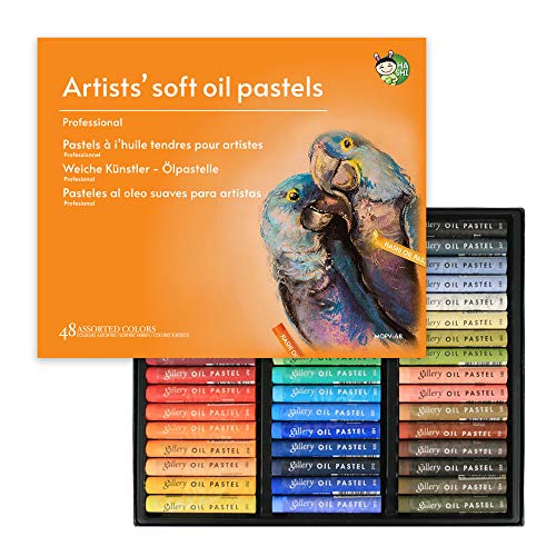 Hashi Non Toxic Long Soft Pastel Set for Professionals - Square Chalks Brilliant Assorted Colors (24 Colors)