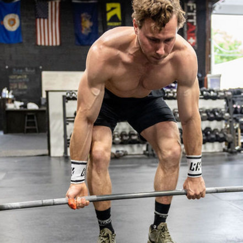 male athlete warming up