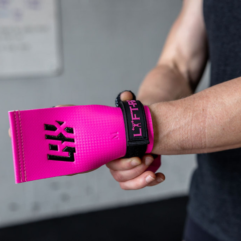 Athlete wearing pink LYFT-RX Grip