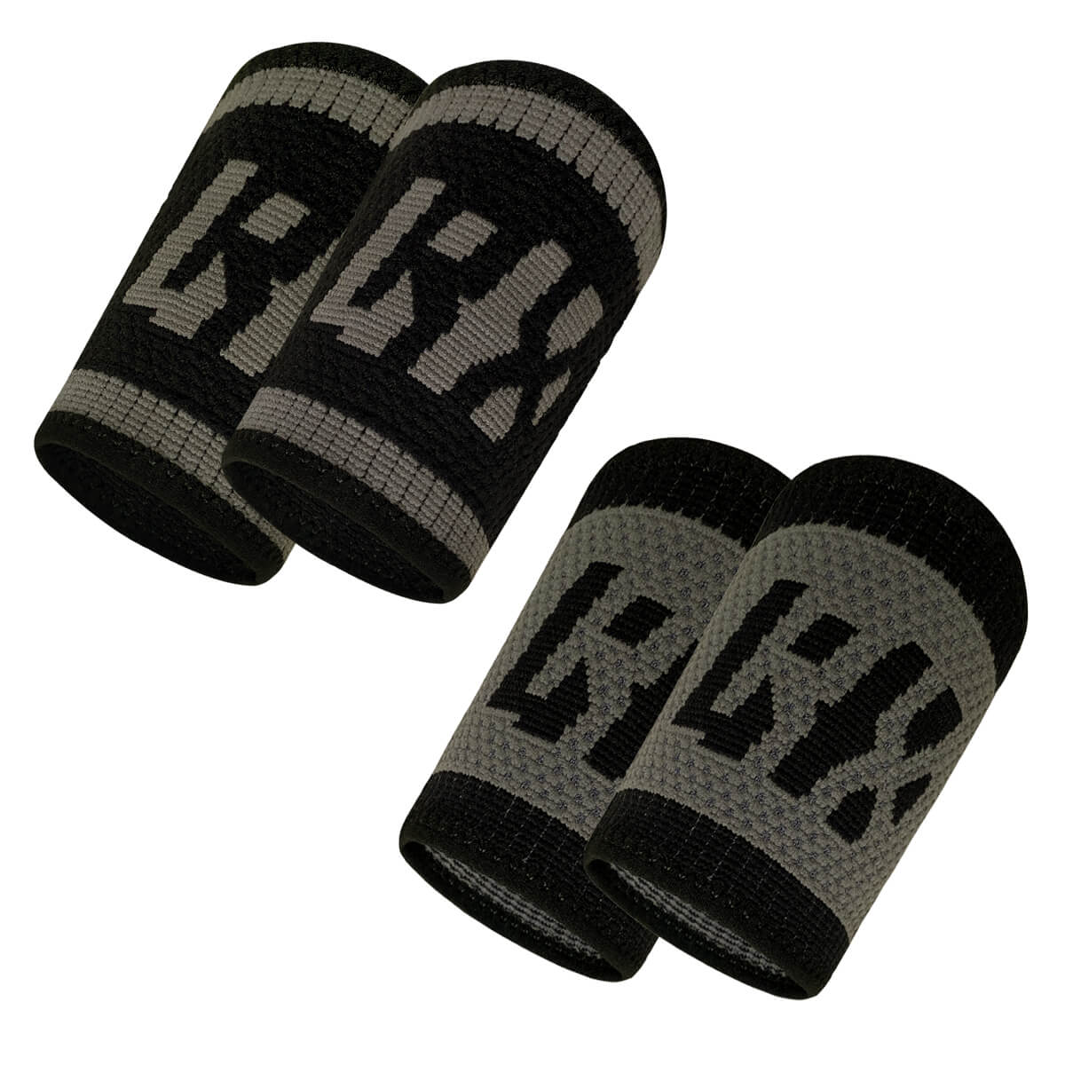 LYFT-RX Wrist Sweatbands - 4PACK (Gray Dark/Light)