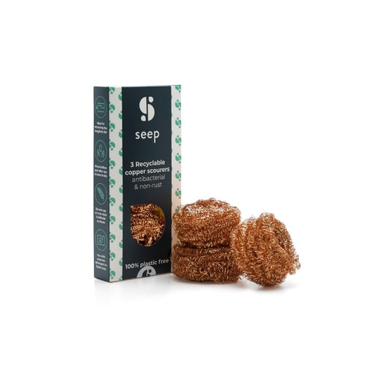 Recyclable Copper Scourers - pack of 3