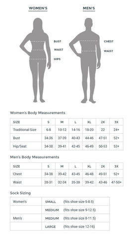 Size Chart – The Oaks Apparel Co.