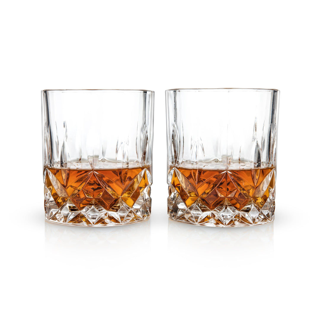 Viski Reserve Milo Crystal Rocks Glasses Old Fashioned Glass - European  Crafted Rocks Glasses, Bourbon Glass, Whiskey Glass and Liquor Gift Ideas  Set of 4