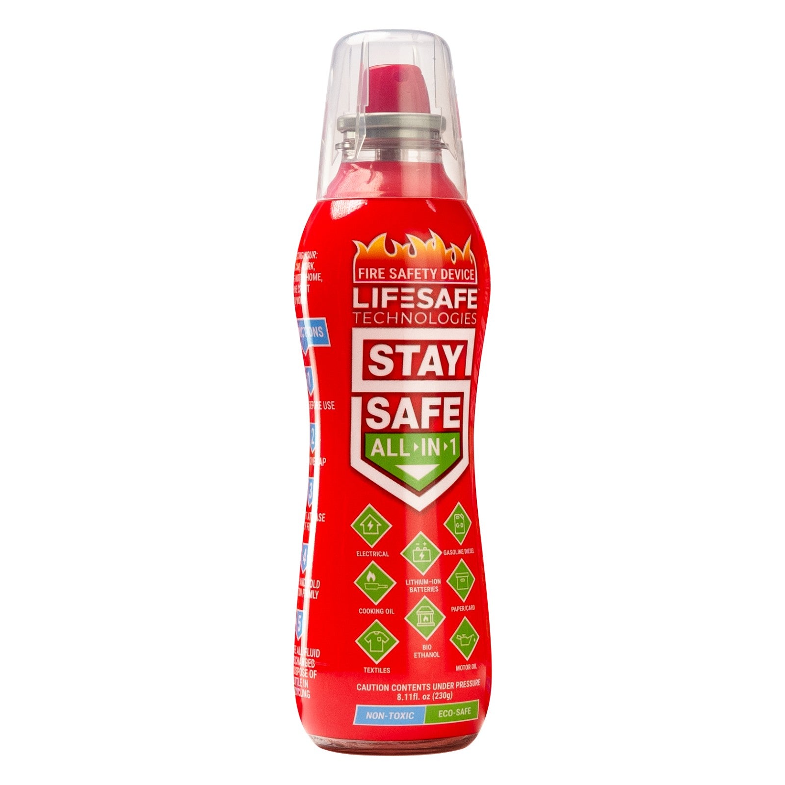 StaySafe All-in-1 Fire Extinguisher - LifeSafe Technologies US product image