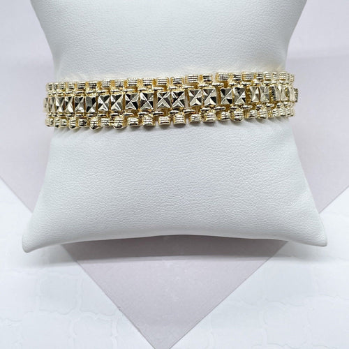 18k Gold Filled Classic 4mm Beaded Bracelet, Gold Plain Ball Bracelet, 