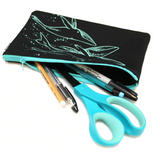 Large Screen Printed Pencil Pouch - Assorted