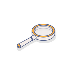 illustration of a magnifying glass