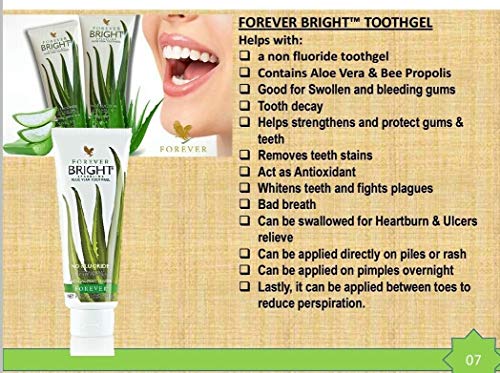 forever bright toothgel ingredients