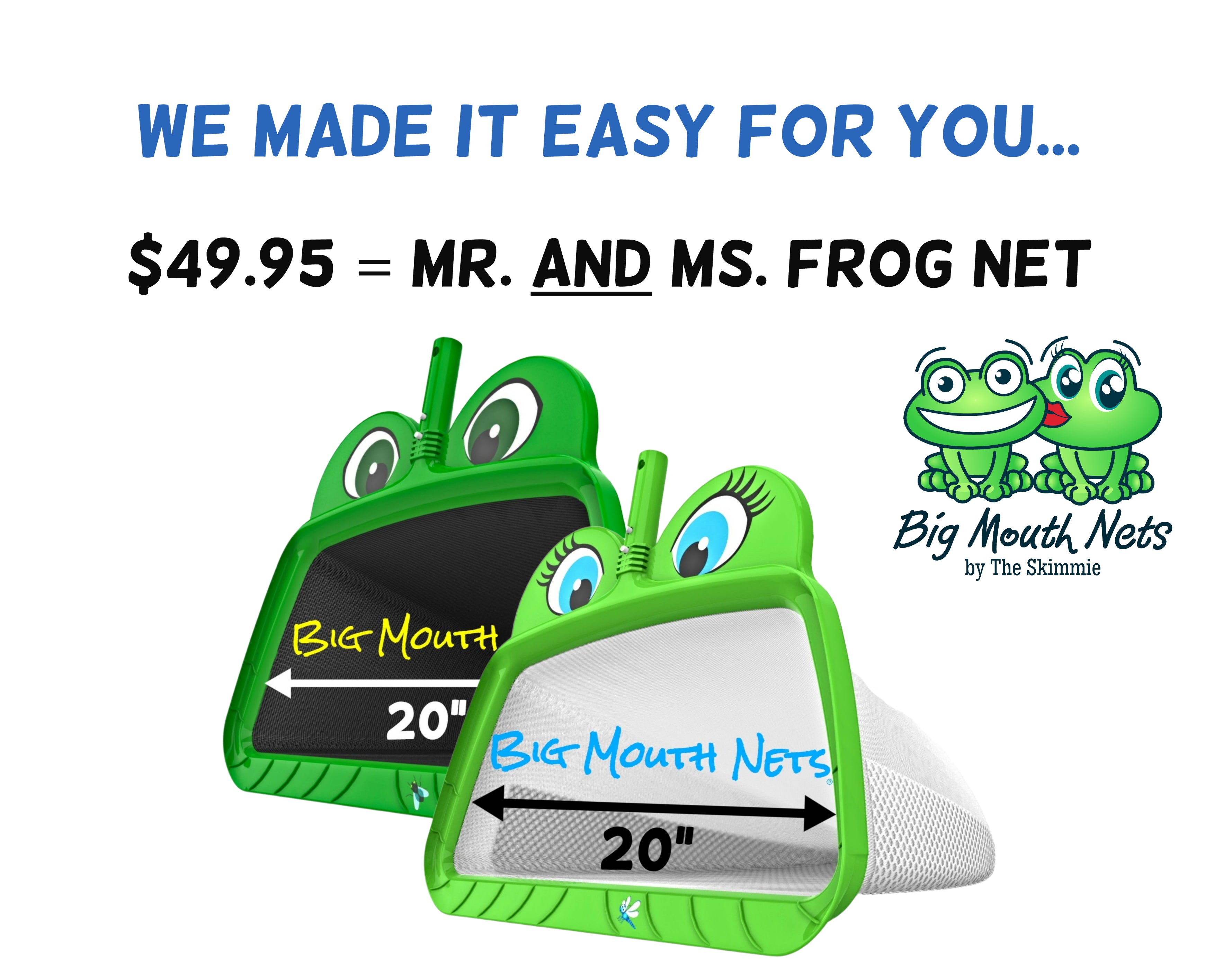 Mr. Frog Freddy Leaf Rake Net – The Skimmie