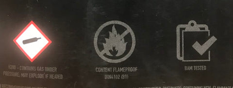 information icon on side of confetti cannon