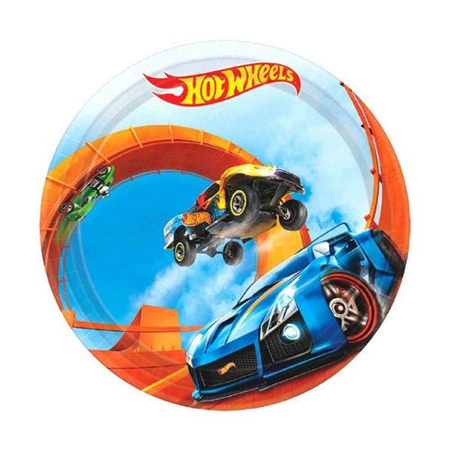 Hot Wheels Wild Racer 7in Round Luncheon Paper Plates