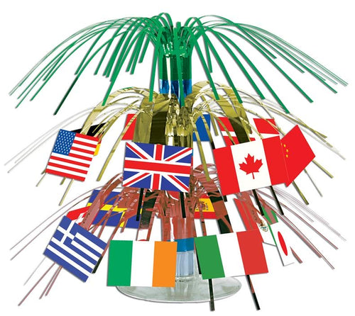 International Flags 7.5in Mini Cascade Centerpiece