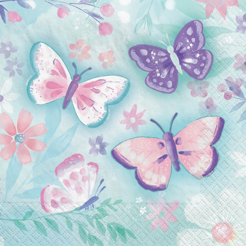 Flutter Butterfly Luncheon Napkins