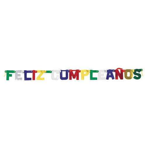 Deluxe Feliz Cumpleanos Jointed Banner