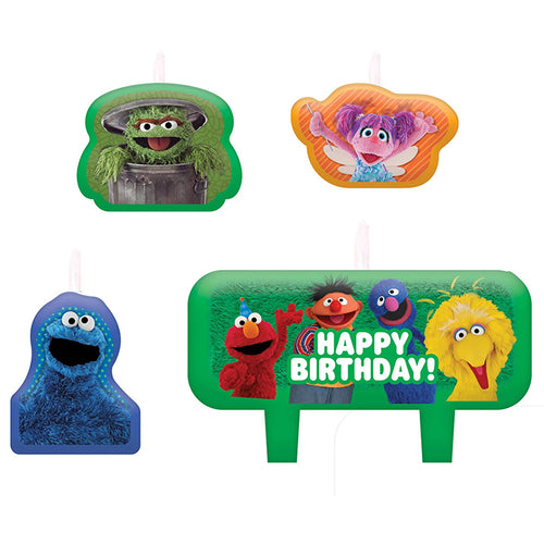 Everyday Sesame Street Birthday Candle 4 Ct