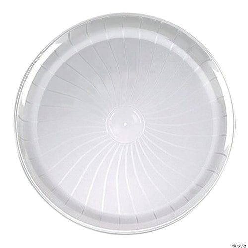 Clear 16in Round Plastic Tray