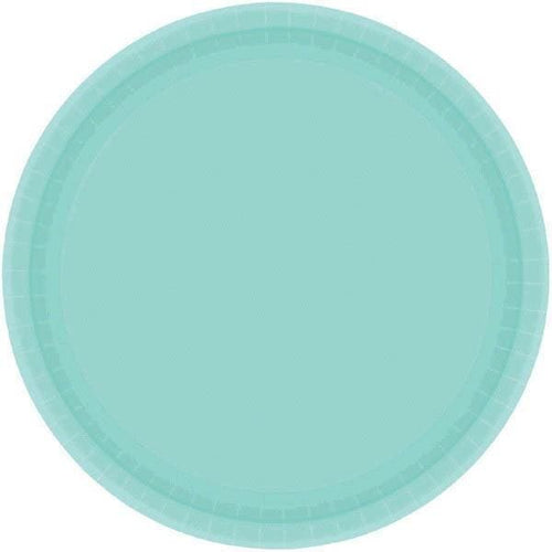 Robin's Egg Blue 10.5in Round Banquet Paper Plates 20 Ct