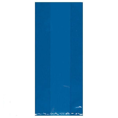 Bright Royal Blue Large Cello Party Bags 25 Ct