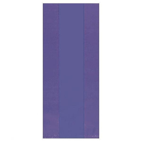 New Purple Large Cello Party Bags 25 Ct