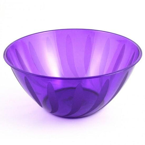 Large Purple Plastic Swirl Bowl 164oz