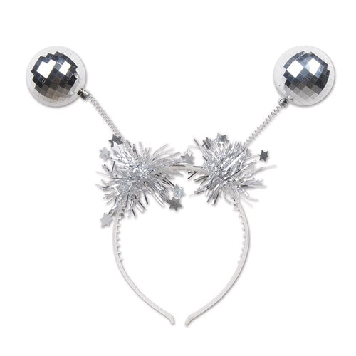 Silver Ball Boppers Headband