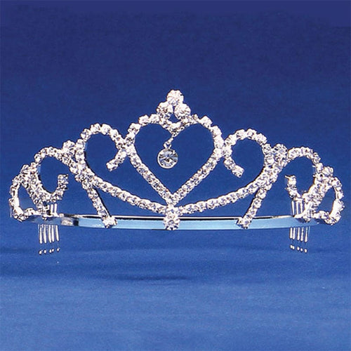 Heart Tiara w/Hanging Jewel