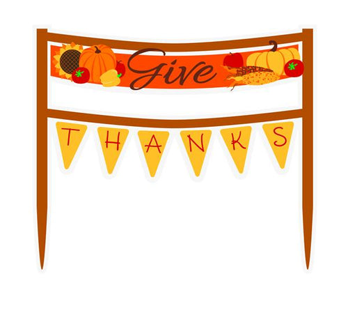 Thanksgiving Cake Banner