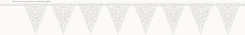 Lace Paper Flag Banner 12ft