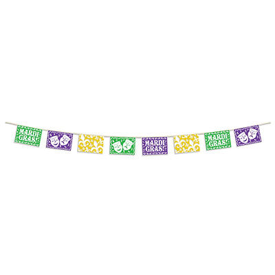 Mardi Gras Picado Garland