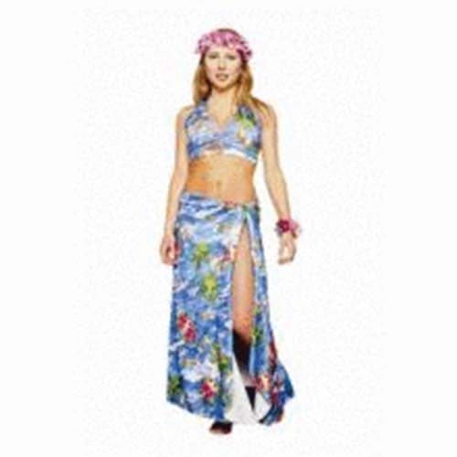 Luau Womens Hawaiian Top and Skirt Costume