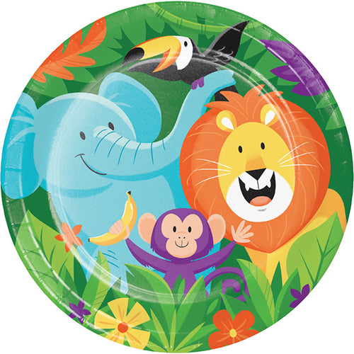 Jungle Safari 9in Round Dinner Paper Plates