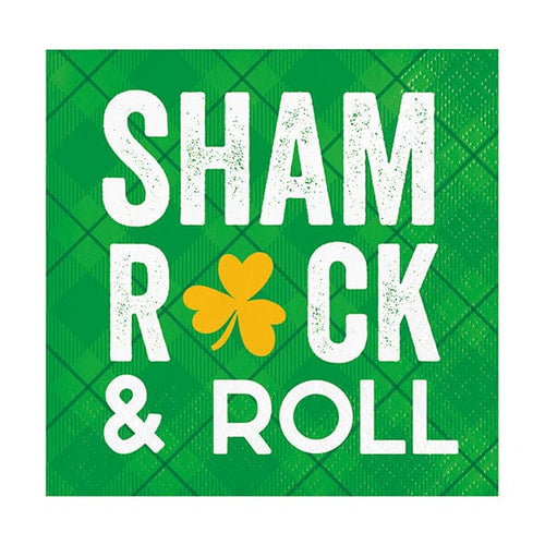 Let's Shamrock Beverage Napkins 16 Ct