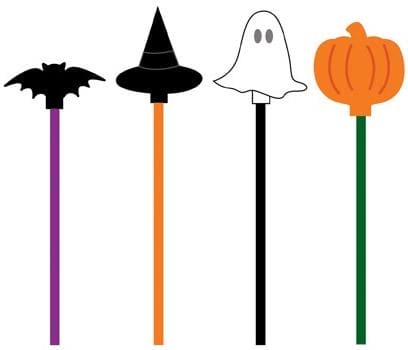 Halloween Plastic Drink Stirrers 20 ct