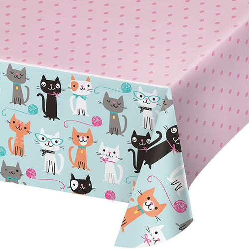 Purr-fect Party 54 x 102in Plastic Table Cover