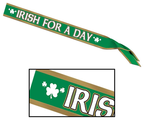 Irish for a Day Satin Sash