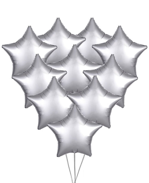 10 Count 19" Chrome Balloons