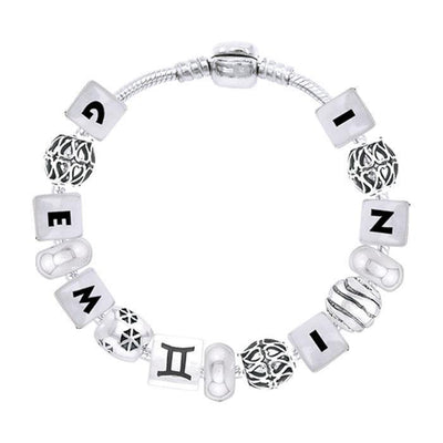 Sagittarius Astrology Bead Bracelet with Gem TBL319