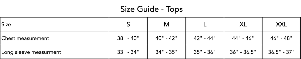 Size Guide - Top