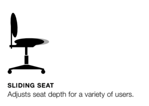 Office Master Sliding Seat Adjustment