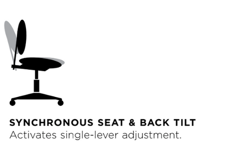 Office Master Chairs Synchronous back/seat tilt