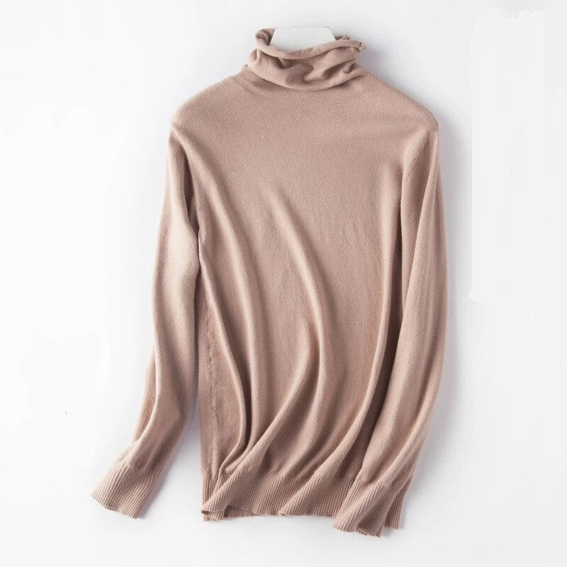 Graduation Gifts   2022 New chic Autumn winter Sweater Pullovers Women Long Sleeve casual warm basic turtleneck Sweater female knit Jumpers top