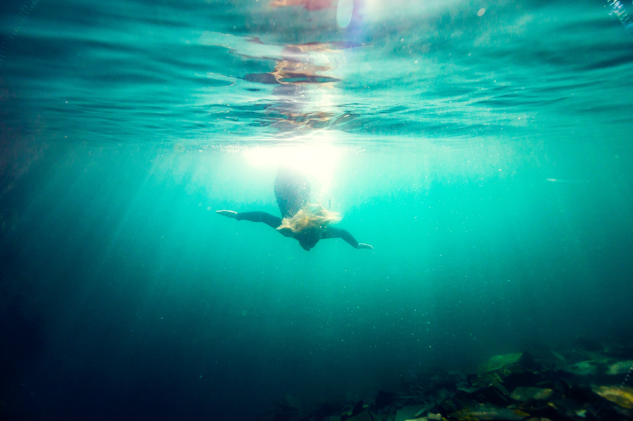 Wild swimming easdale Quarry scotland blue scotland Rachel Keenan