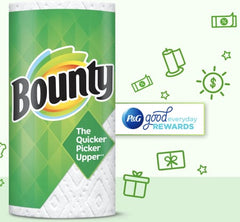 Bounty paper towels tagline: The Quicker Picker Upper