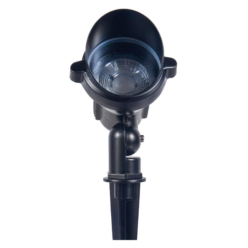 Black Low Voltage Solar Powered Integrated LED Spot Light