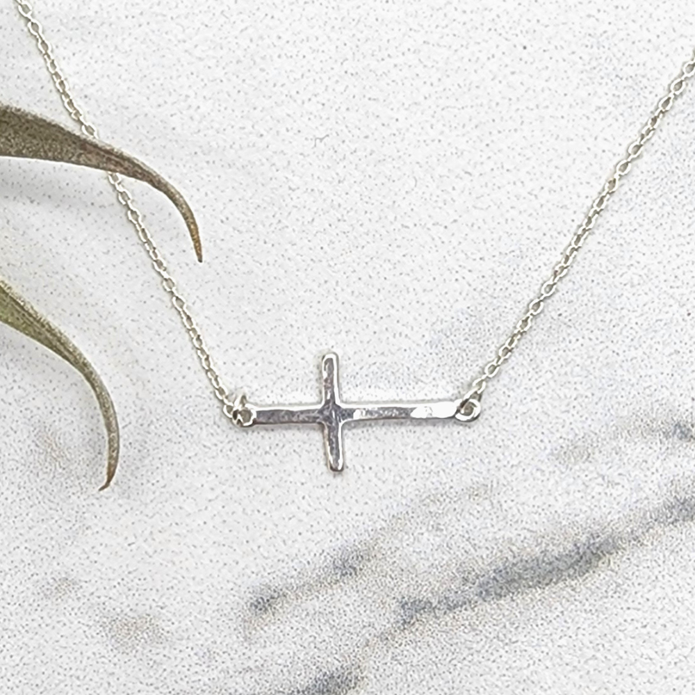 Cross & Faith Layered Necklace 14K Yellow Gold 18